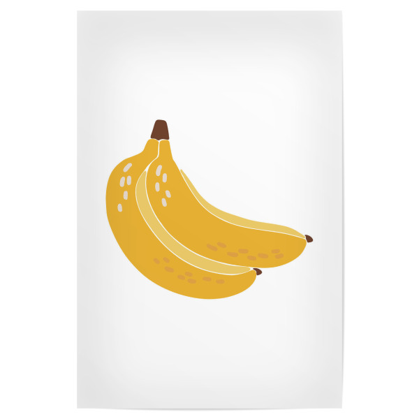 Poster 30x20 cm "Boho-Bananenfrucht" artboxONE - Essen & Trinken / Obst & Gemüse