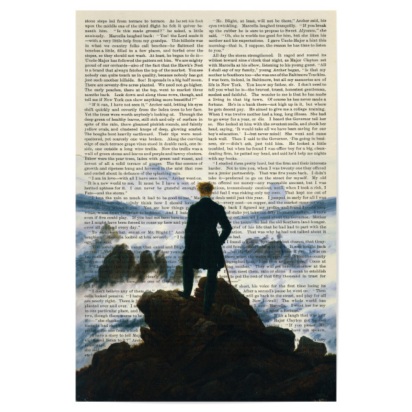 Poster 30x20 cm "Der Wanderer auf Worten" artboxONE - Natur,Reise,Menschen,Männer