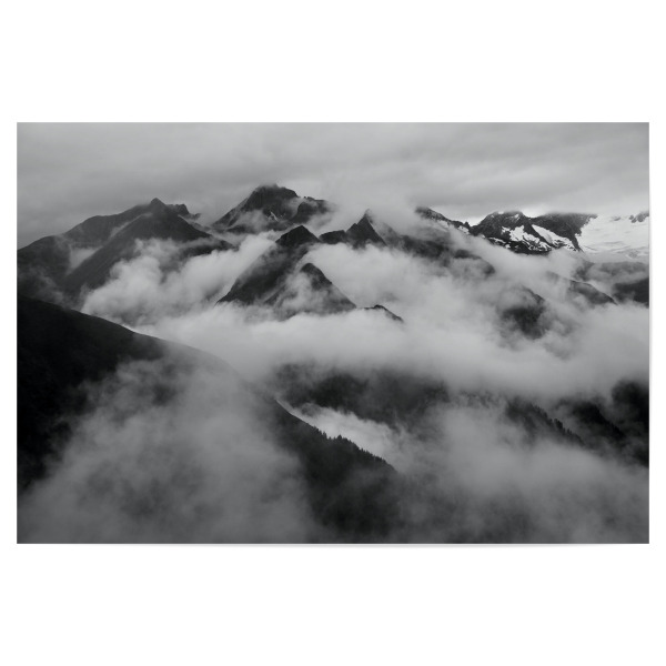 Poster 30x20 cm "Stimmungsvolle Berge Österreich" artboxONE - Natur,Reise,Schwarzweiß