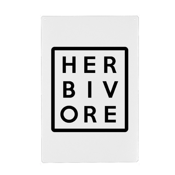 Holzbild "Pflanzenfresser" artboxONE - Typografie