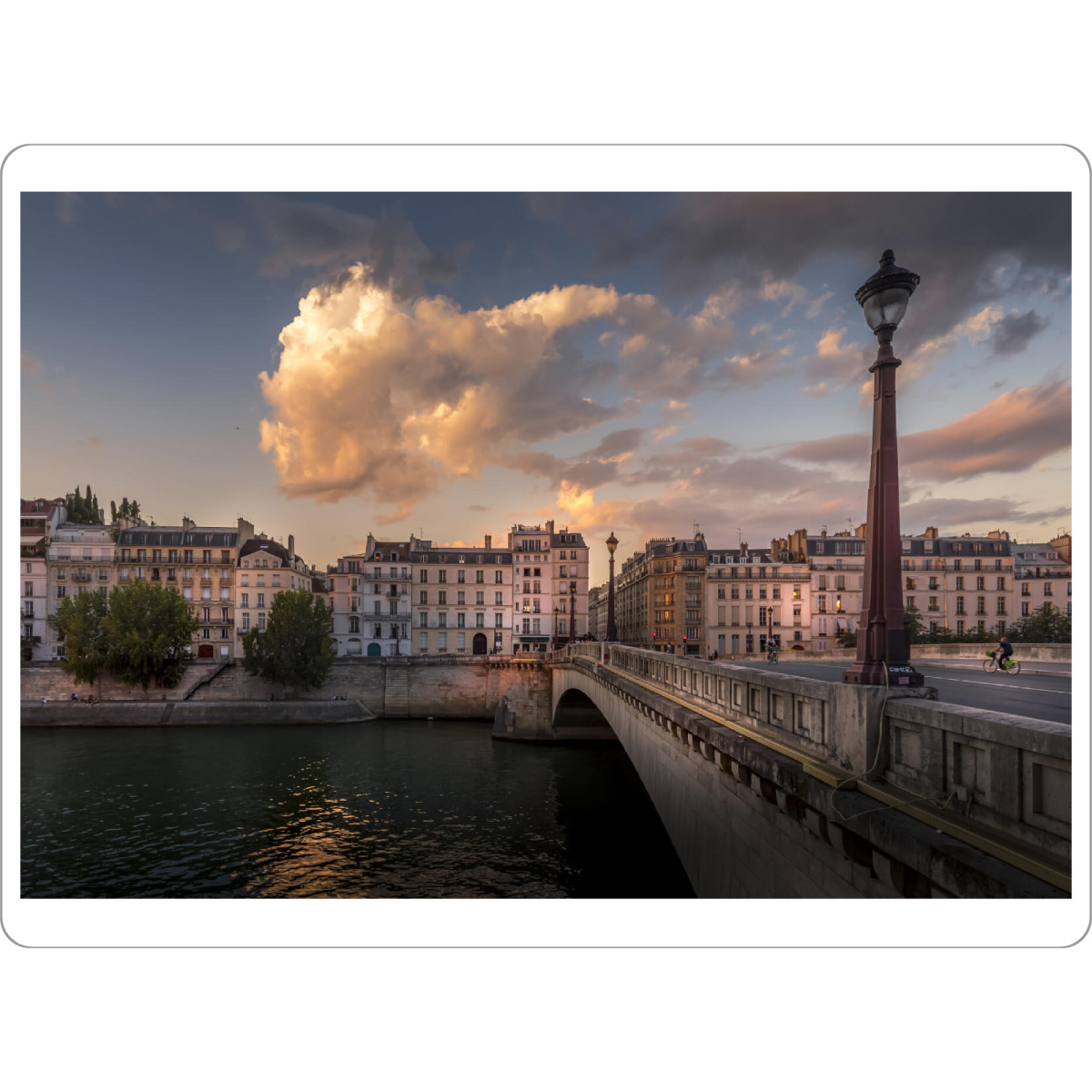 Tischset "Lila Paris" artboxONE - Städte,Reise,Architektur,Städte / Paris,Reise / Länder