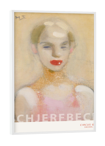 Poster mit weißem Rahmen "Schjerfbeck - Zirkusmädchen" artboxONE - Menschen,Fashion,Für Mama