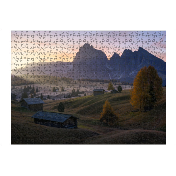 Puzzle Ravensburger "Erstes Licht auf der Alpe Suisse" artboxONE - Natur,Reise,Reise / Länder