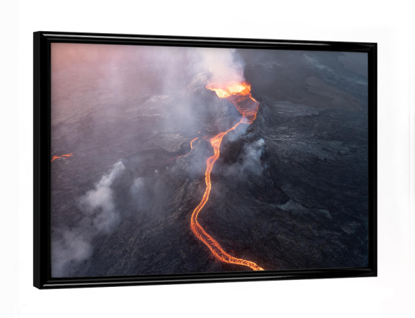 Poster mit schwarzem Rahmen "Fagradalsfjall" artboxONE - Natur,Reise,Reise / Länder,Für Papa