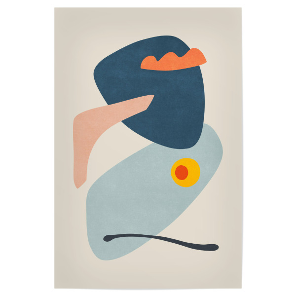 Poster 30x20 cm "Berg- und Seeformen" artboxONE - Natur,Abstrakt,Arcadia