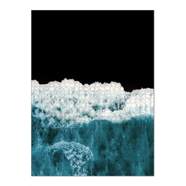 Puzzle Ravensburger "Tiefes Schwarzes Meer" artboxONE - Natur,Reise,Abstrakt - Ozean,Meere,Wellen,Absturz,Strand,Reisen,Fotografie - Bild ozean