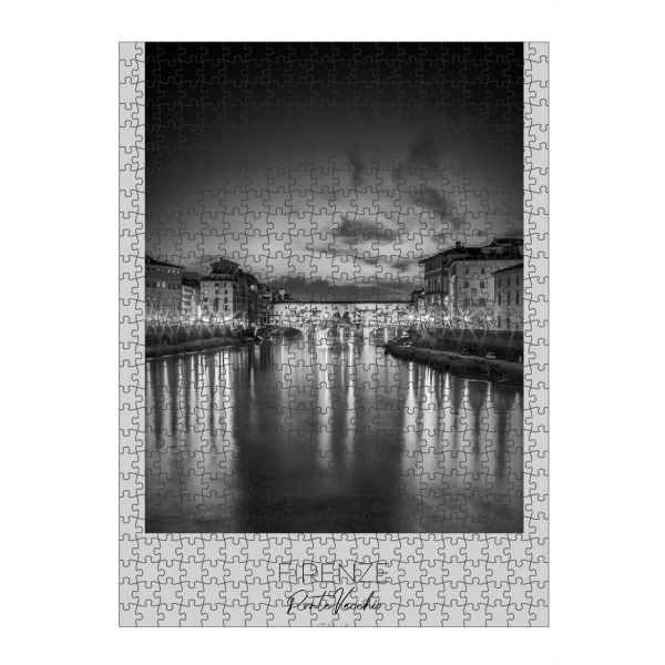 artboxONE Puzzle "Im Fokus: FLORENZ Ponte Vecchio" artboxONE - Schwarzweiß,Architektur,Städte / Weitere