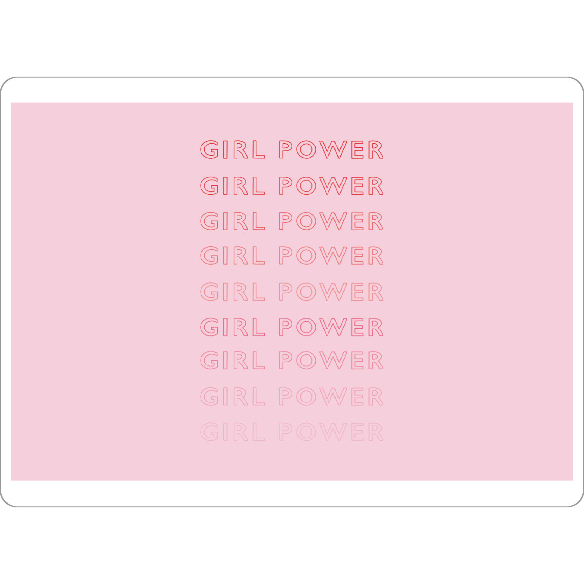 Tischset "Girl Power - Pink" artboxONE - Typografie,Menschen,Für Mama - Girl,Power,Pink,Female,Frau,Mädchen,Typo,Typografie - Bild girl