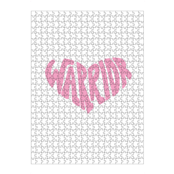 artboxONE Puzzle "Warrior - Herzform" artboxONE - Typografie,Menschen,Für Mama