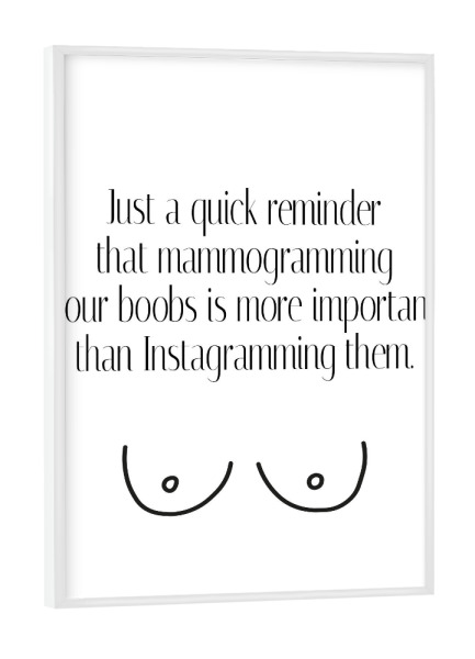 Poster mit weißem Rahmen "Memmogramming" artboxONE - Typografie,Menschen,Für Mama