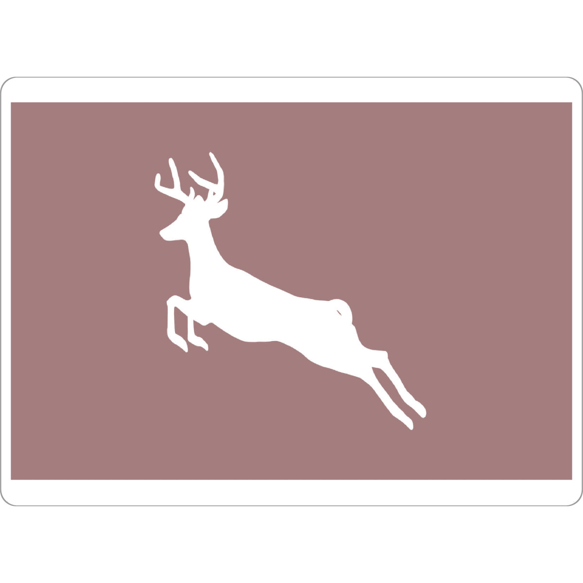 Tischset "Springender Hirsch" artboxONE - Tiere,Abstrakt,Weihnachten - Springen,Hirsch,Tier,Bunt,Weihnachten,Pink - Bild springen