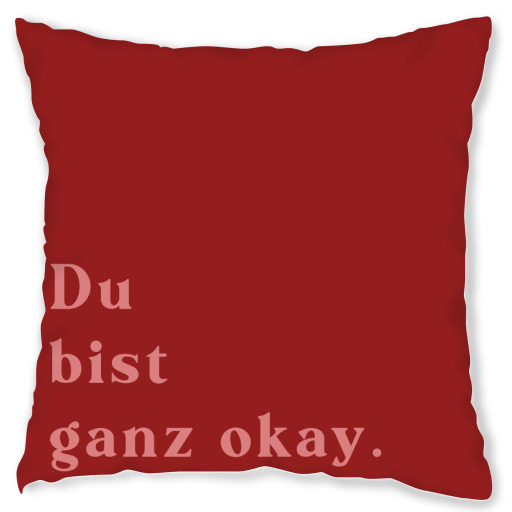 Du bist ganz ok - rot