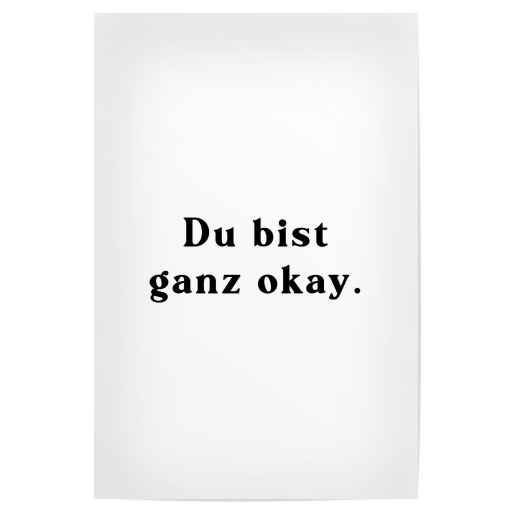 Du bist ganz ok - sw