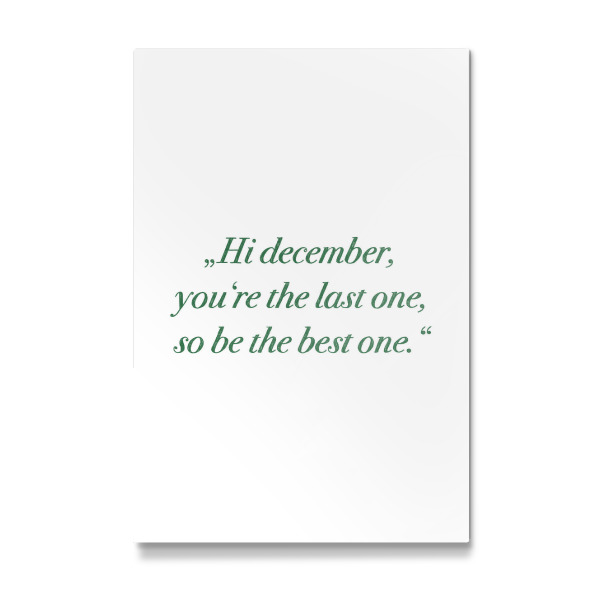 Galerie-Print "Hi december" 30x20 cm artboxONE