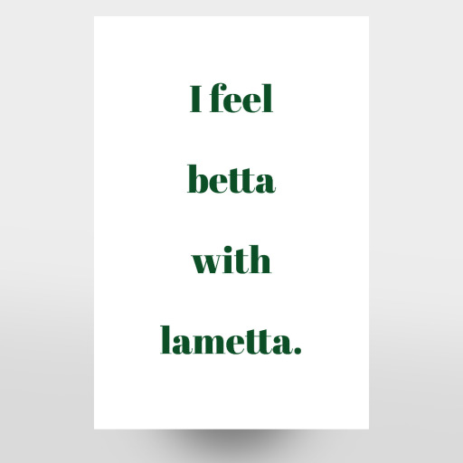 Feel betta with lametta
