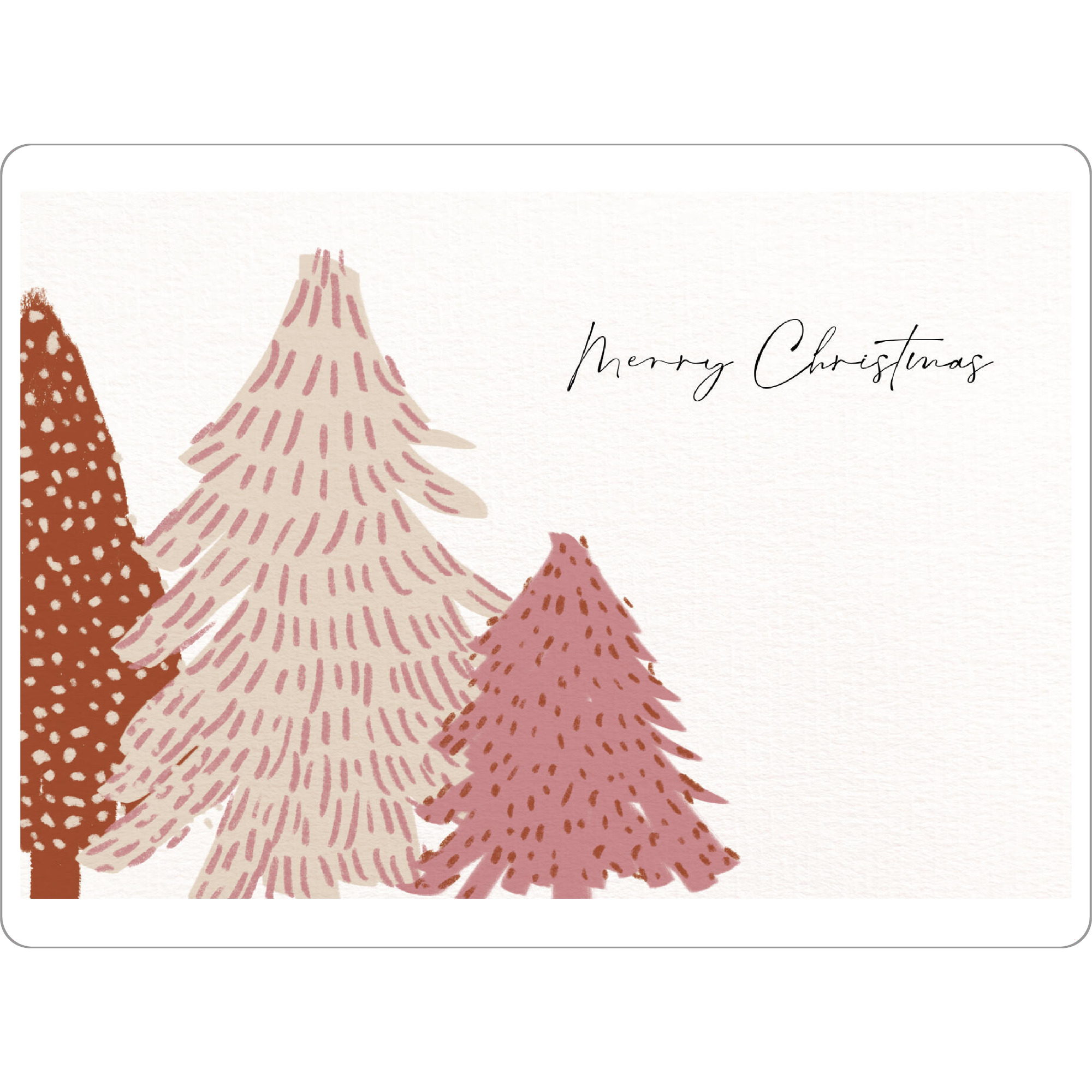 Tischset "Tännchen - bunt" artboxONE - Typografie,Natur,Weihnachten - Weihnachten,Typo,Typografie,Tannen,Weihnachtsbäume,Bäume,Wald,Natur
