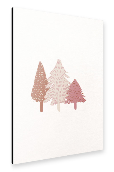 Alu-Dibond "Bunte Tannen" 30x20 cm artboxONE