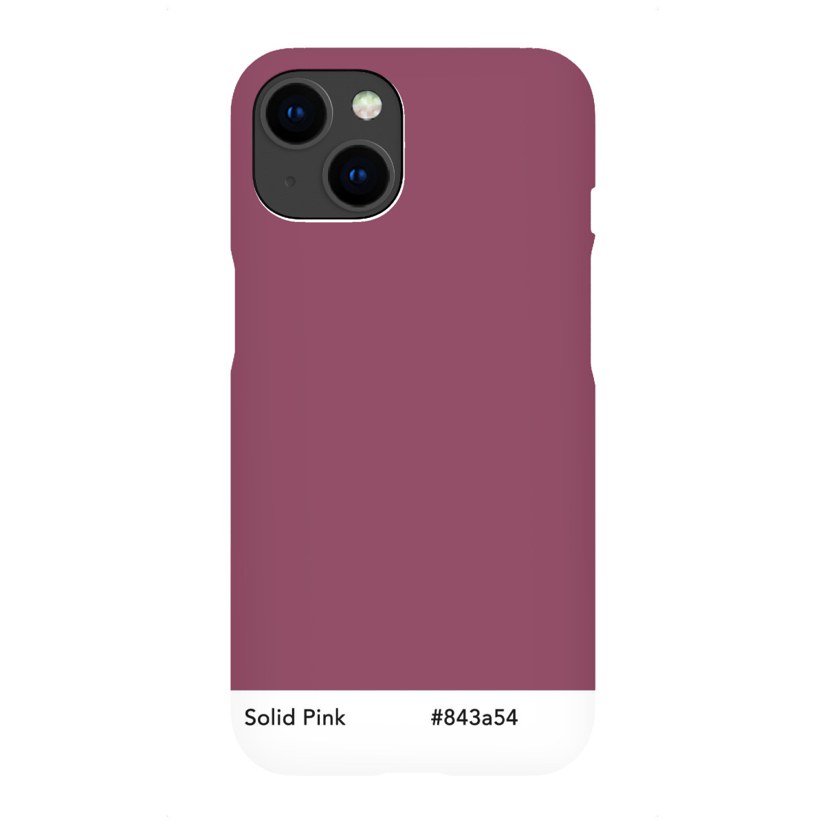 iPhone "Solid Pink - Shade" Premium-Case Handyhülle artboxONE