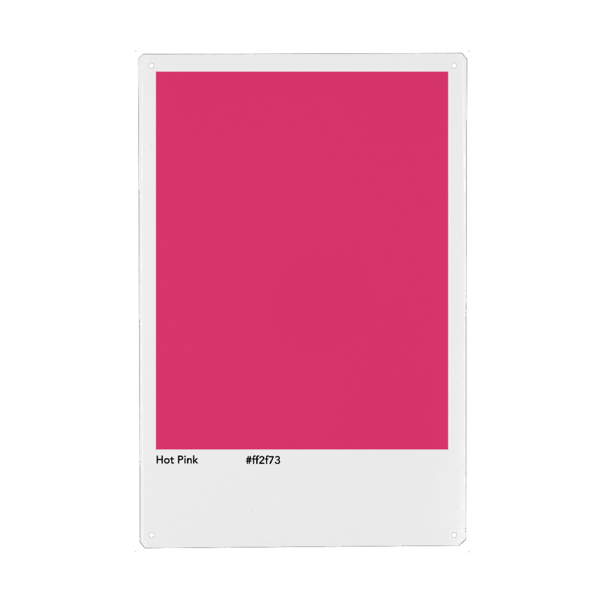 Holzbild "Hot Pink" artboxONE - Typografie,Abstrakt - Hot pink,Shade,Pink,Farbe,Farbcode,Minimalistsich