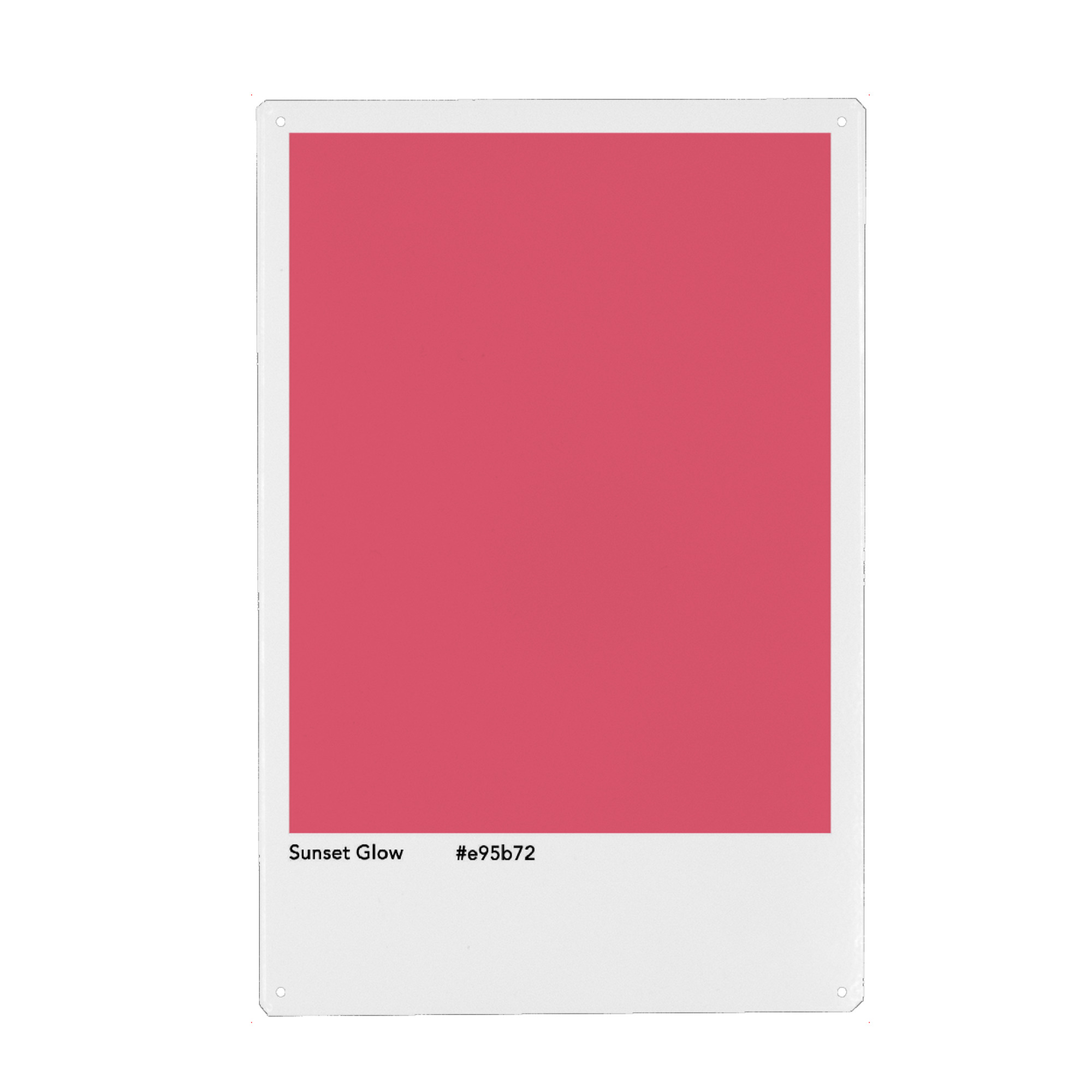 Holzbild "Sunset Glow - Pink" artboxONE - Typografie,Abstrakt - Sunset glow,Pink,Farbe,Farbcode,Minimalistisch,Shade