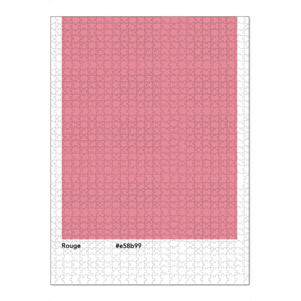 Puzzle Ravensburger "Rouge" artboxONE - Typografie,Abstrakt - Pink,Rouge,Farbcode,Farbe,Minimalistisch,Shade - Bild pink