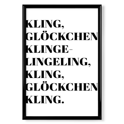 Kling Glöckchen Typo