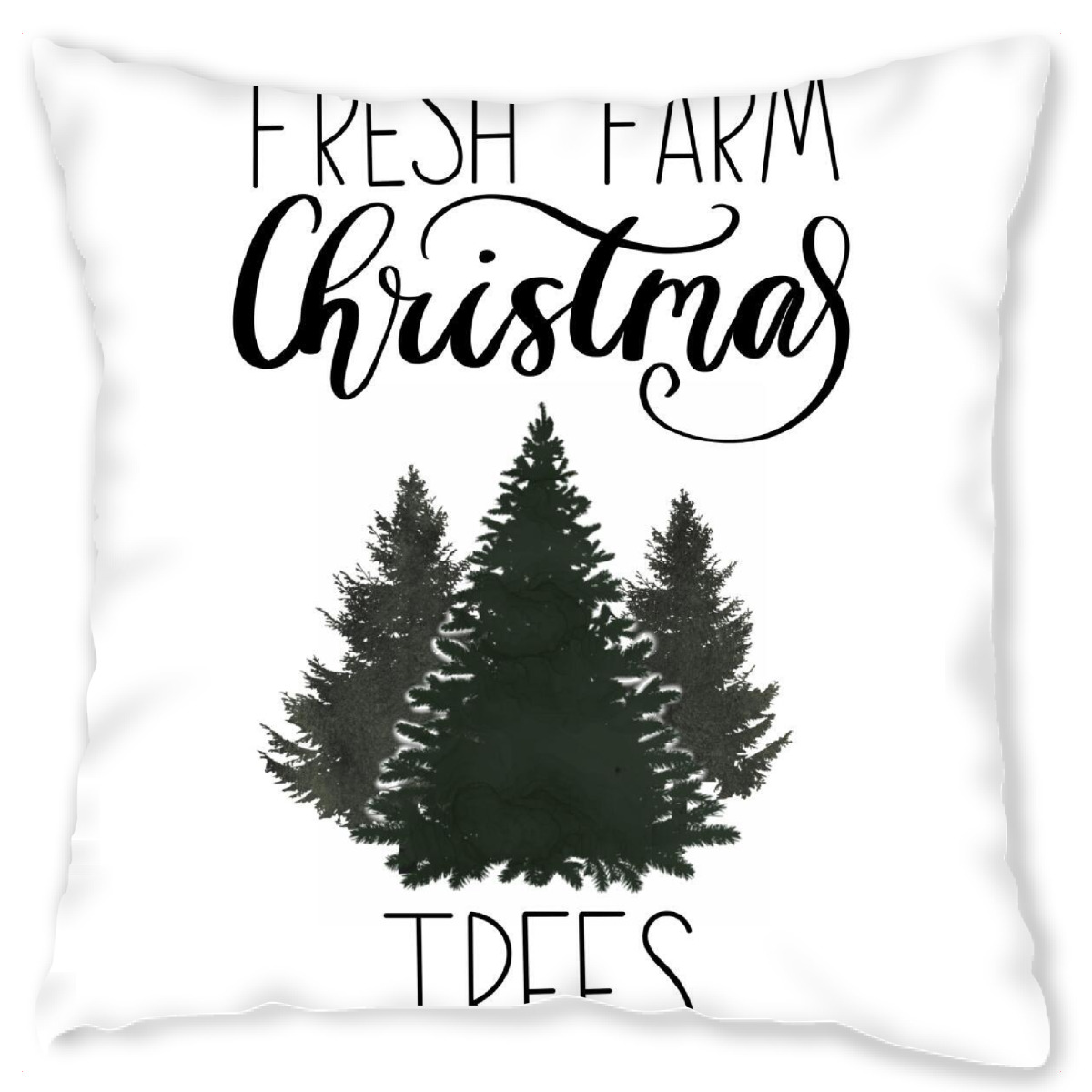 Design-Kissen "Frische Weihnachtsbߤume" artboxONE - Natur,Weihnachten,Buchstaben,Festivals,Lustig