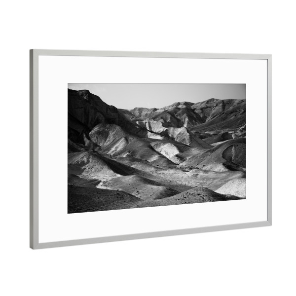 Poster mit Rahmen Silber "Die Judäische Wüste" artboxONE - Natur,Reise,Reise / Länder