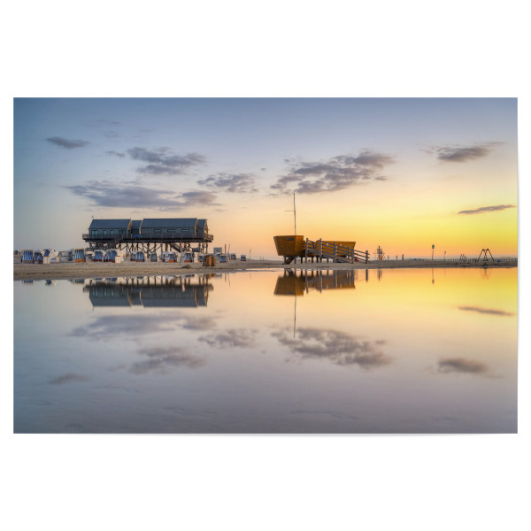 Poster "Am Strand von St. Peter-Ording" artboxONE - Natur,Reise,Architektur,Reise / Strand und Meer