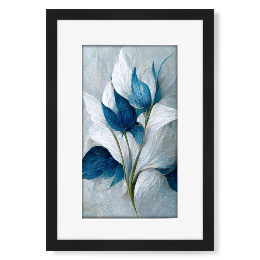 Blue and White Flowers