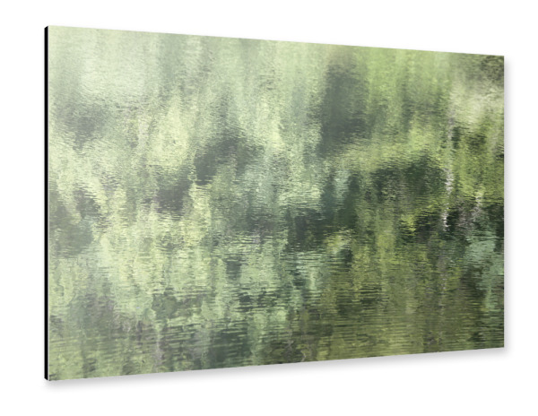 Alu-Dibond "Abstrakte Natur Grün und Türkis" 30x20 cm artboxONE