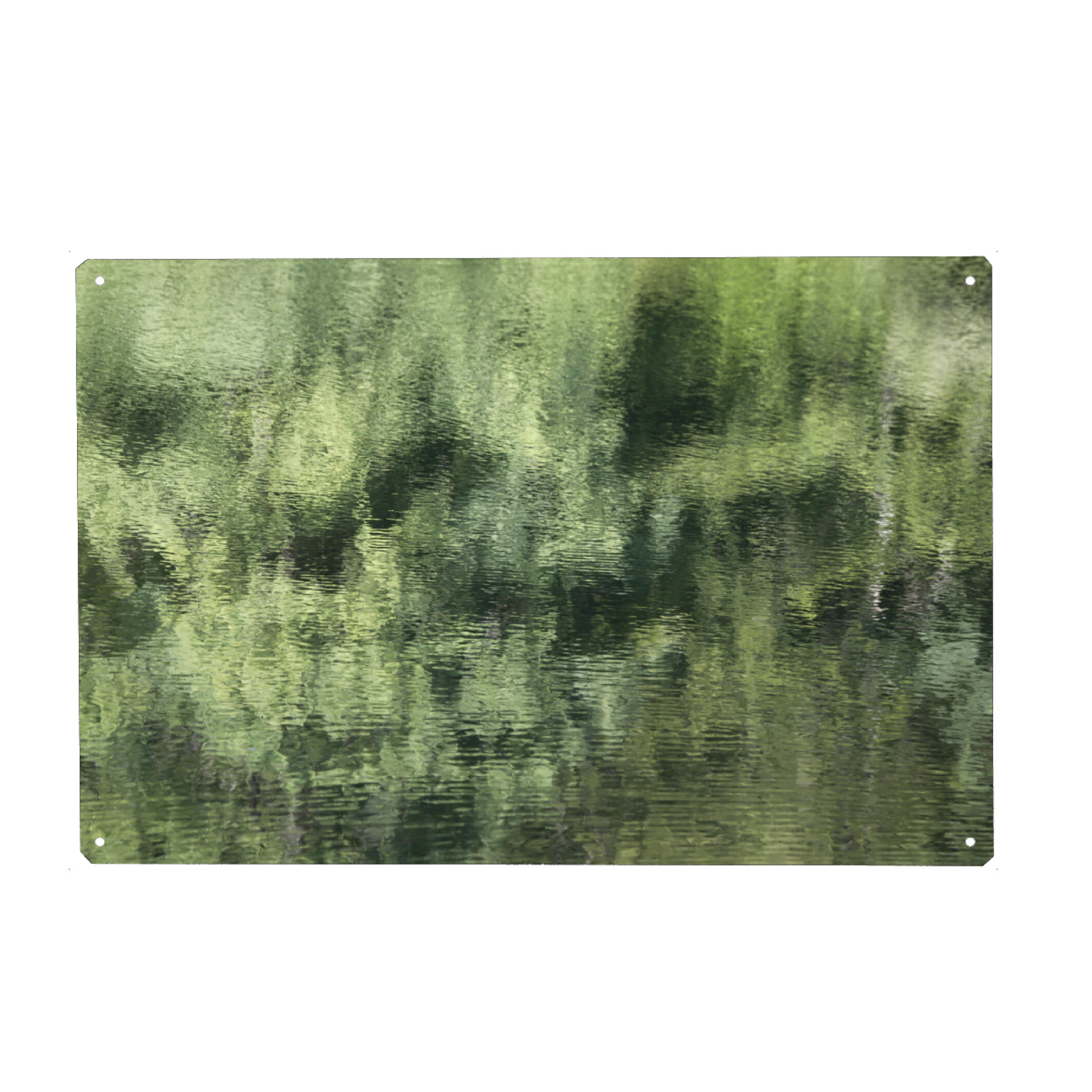 Metall Poster "Abstrakte Natur Grün und Türkis" artboxONE - Natur,Abstrakt