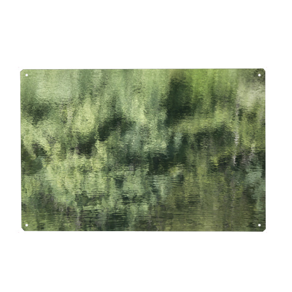 Holzbild "Abstrakte Natur Grün und Türkis" artboxONE - Natur,Abstrakt