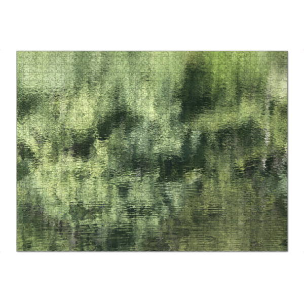 Puzzle Ravensburger "Abstrakte Natur Grün und Türkis" artboxONE - Natur,Abstrakt
