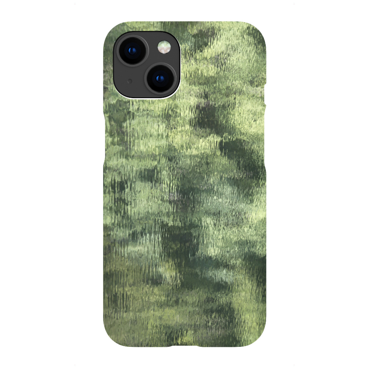 iPhone "Abstrakte Natur Grün und Türkis" Premium-Case Handyhülle artboxONE