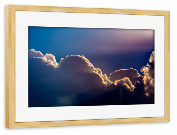 Poster mit Rahmen kiefer "Der Morgen ist angebrochen" artboxONE - Natur