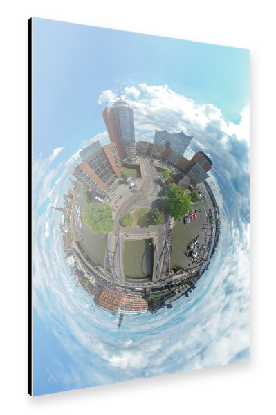 Alu-Dibond "Hamburg - Kehrwiederspitze" 30x20 cm artboxONE