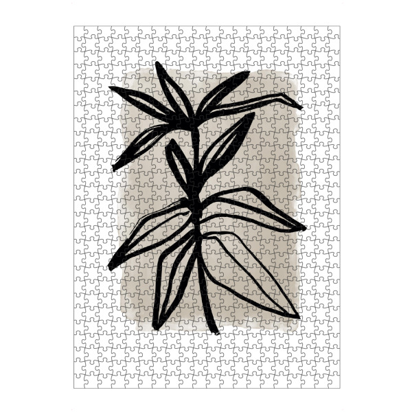 Puzzle Ravensburger "Abstract Plant" artboxONE - Floral,Abstrakt - Abstrakte kunst,Abstrakte pflanzen,Plants,Kunstdruck - Bild abstrakte kunst