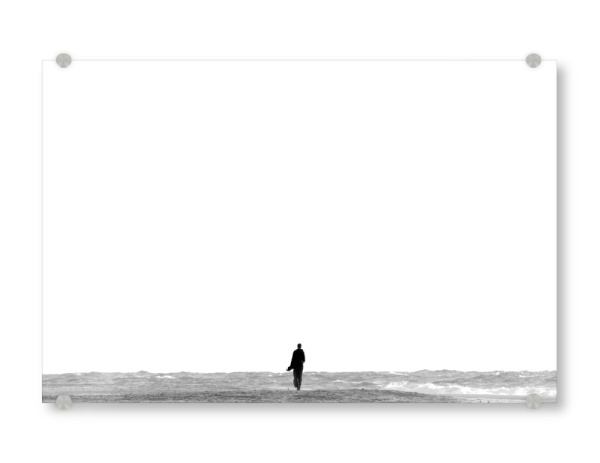 Acrylglasbild "Der einsame Reisende" artboxONE - Natur,Reise,Menschen