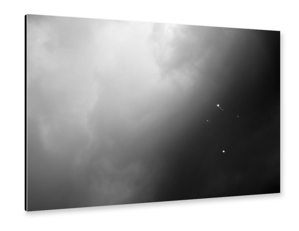 Alu-Dibond "- Vier Ballons und noch einer -" 30x20 cm artboxONE