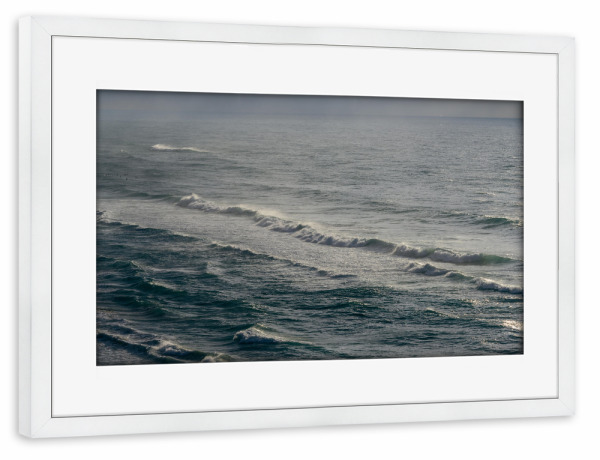 Poster mit Rahmen weiß "Wintersurfen (9)" artboxONE - Natur,Reise / Strand und Meer,Sport