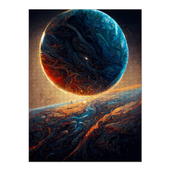 Puzzle Ravensburger "Planeten im Weltraum" artboxONE - Abstrakt,Fiktion,Galaxy