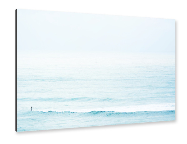 Alu-Dibond "Wintersurfen" 30x20 cm artboxONE