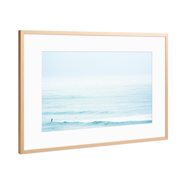 Poster mit Rahmen Kupfer "Wintersurfen" artboxONE - Natur,Menschen,Reise / Strand und Meer,Sport,Städte / Weitere