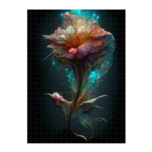 Puzzle Ravensburger "Funkelnde Blume" artboxONE - Natur,Floral,Abstrakt,Weihnachten,Für Mama