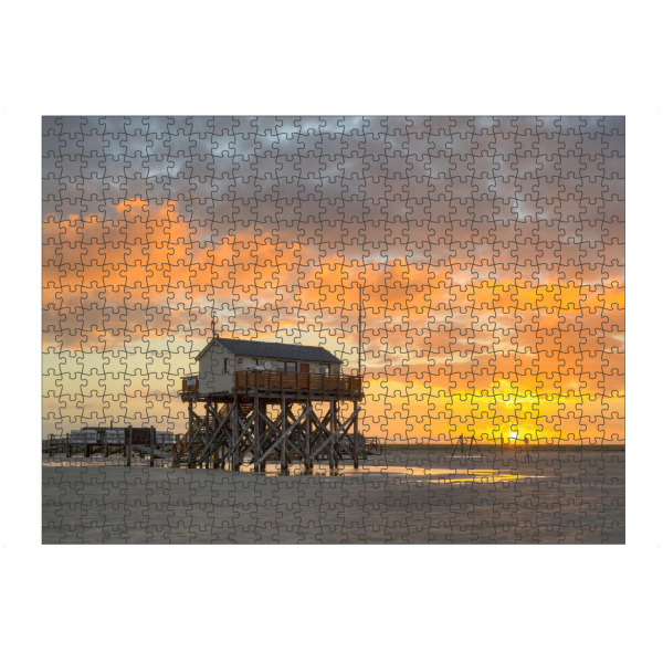 artboxONE Puzzle "St. Peter-Ording Sonnenaufgang" artboxONE - Natur,Reise,Architektur,Reise / Strand und Meer