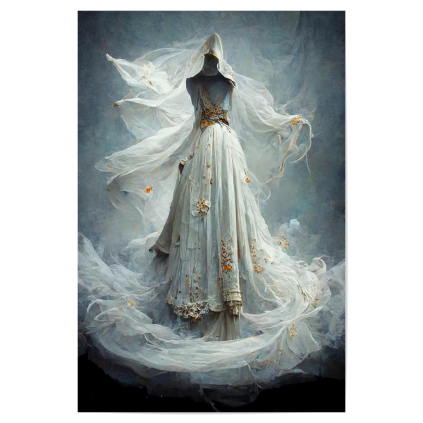 Poster 30x20 cm "Wirbelndes Fantasy-Kleid" artboxONE - Abstrakt,Fashion,Fiktion
