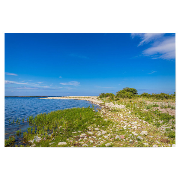 Poster "Gras, Küste, Himmel" artboxONE - Natur,Reise,Reise / Strand und Meer