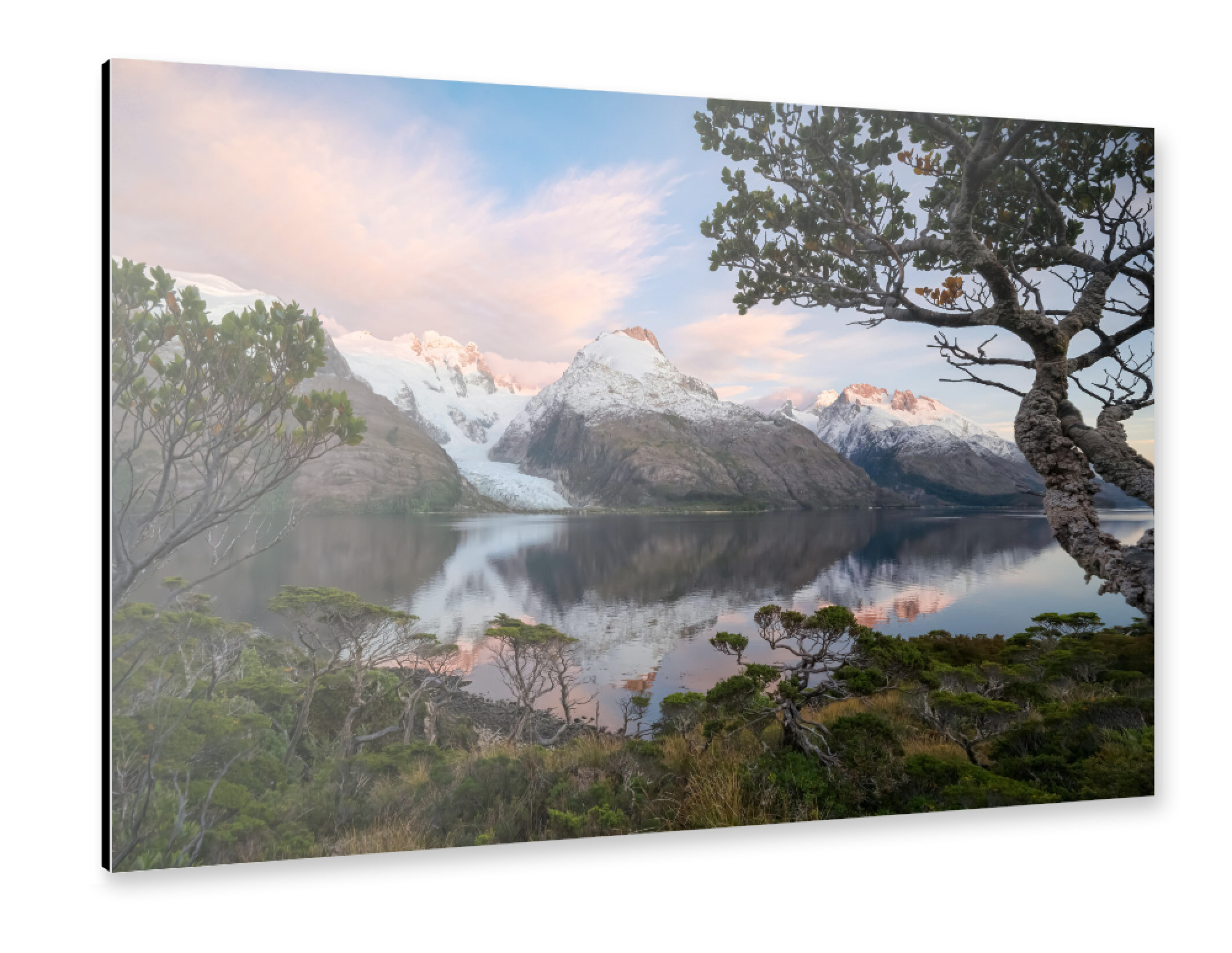 Alu-Dibond "Patagonische Fjorde" 75x50 cm artboxONE