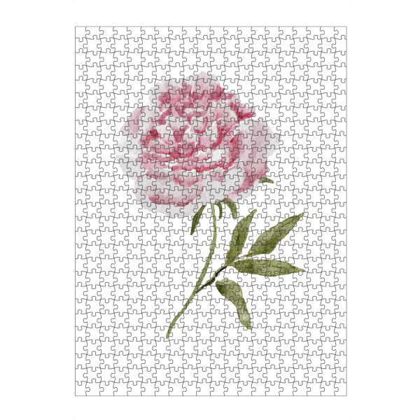 Puzzle Ravensburger "Aquarell Hochzeitspfingstrose" artboxONE - Floral